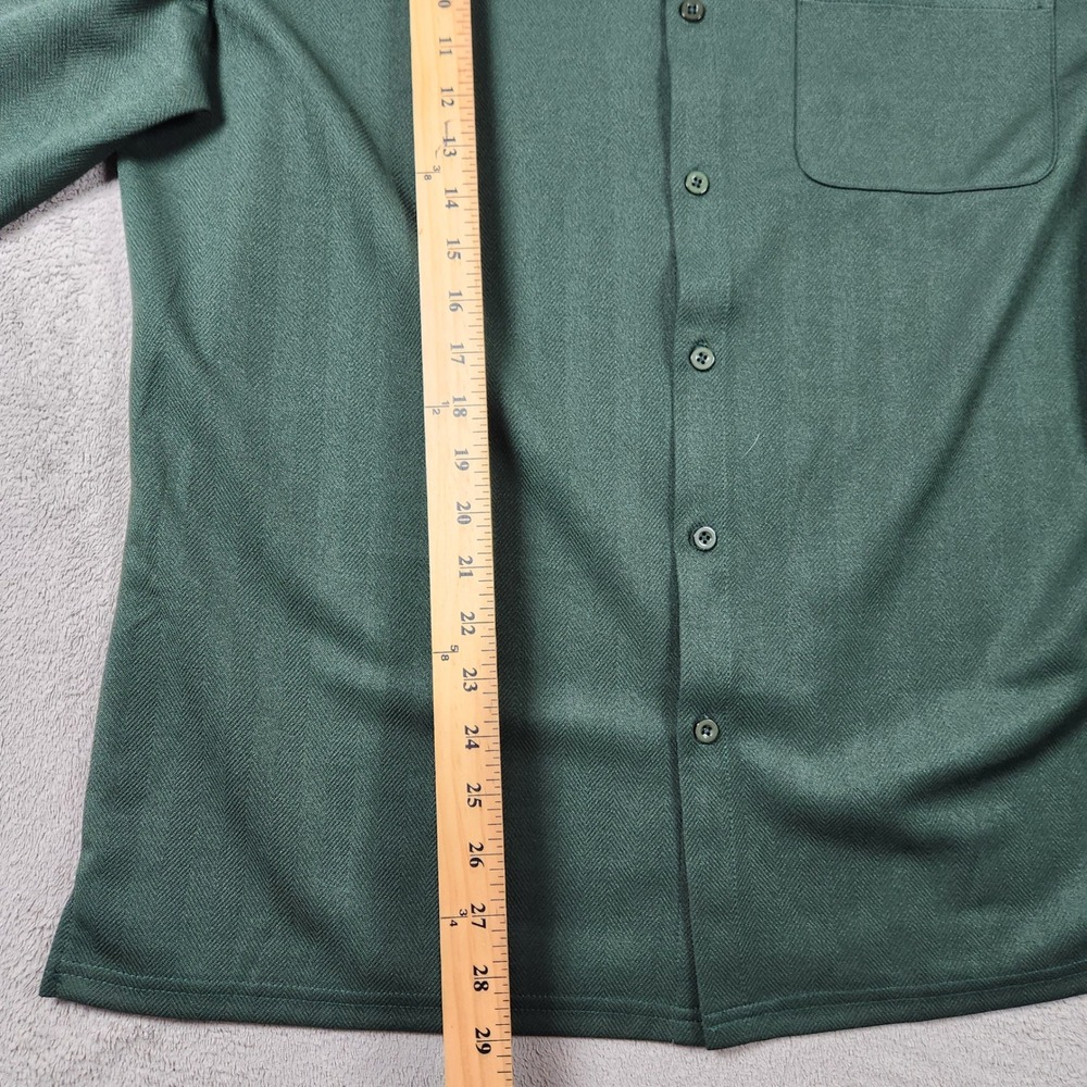 Coofandy Herringbone Textured Button Down Shirt Mens size L Large Long Sleeve - Picture 6 of 8